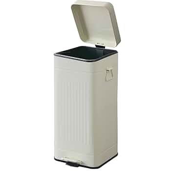 Amazon｜ottostyle.jp ペダル式ごみ箱 角型 30L 【オフホワイト